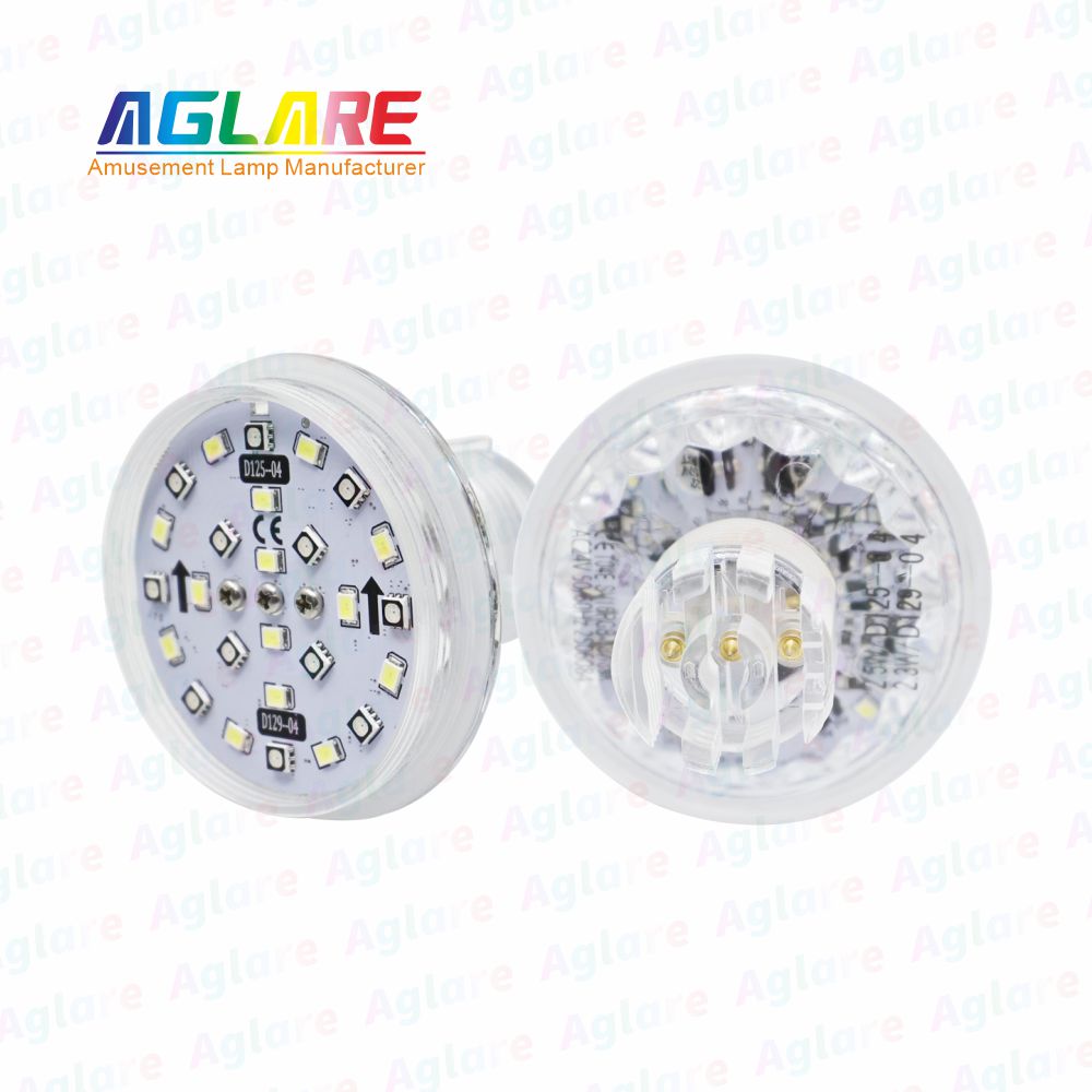 D125 + D129 自动法式 60 mm  RGB+W LED 像素 装璜灯，带 3 芯接口，合用于娱乐照明